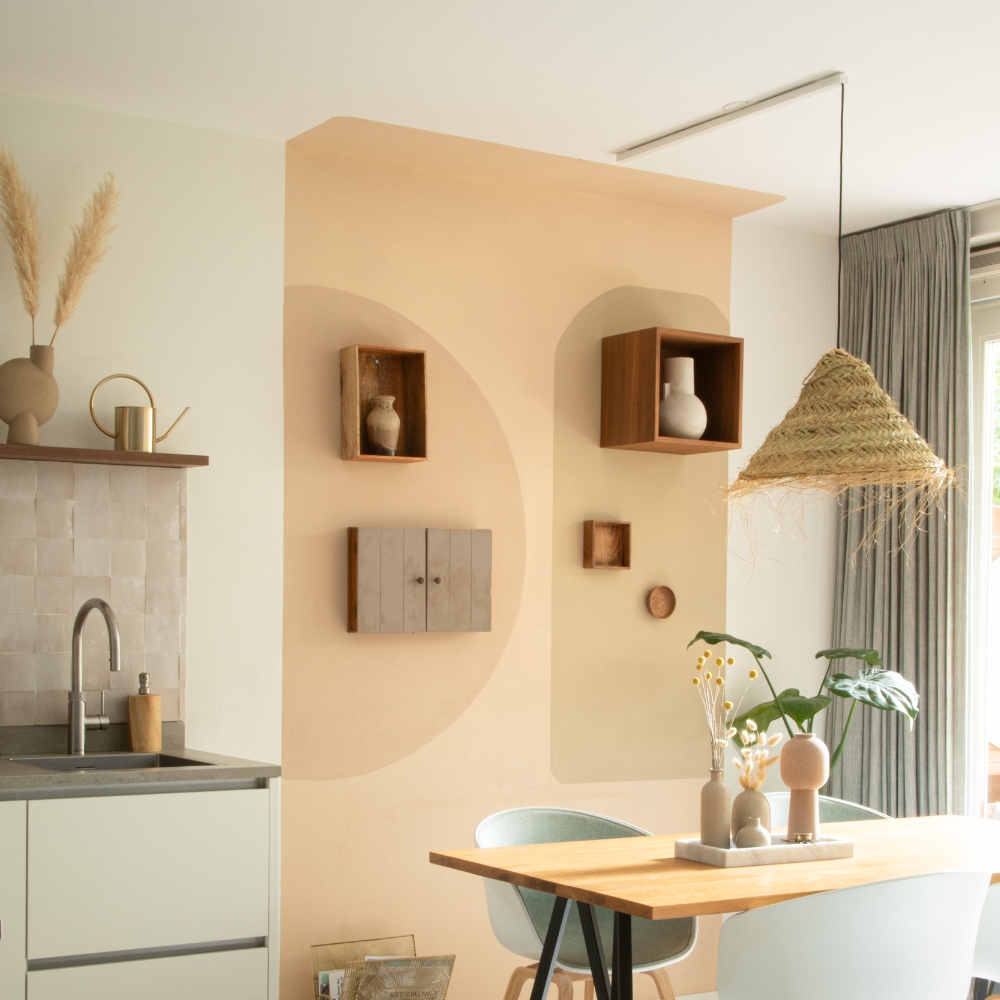 Lightswing single wit in eetkamer boven eettafel